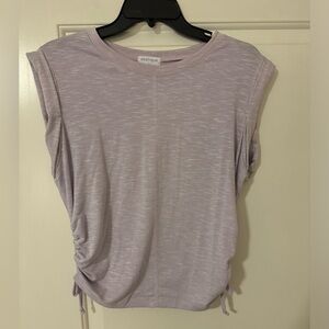 Light purple, size large short sleeve shirt. From local boutique, Vestique!